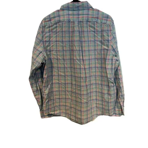 Vineyard‎ Vines Men's Long Sleeve Slim Fit Tucker Shirt Large Pink Blue Whale - Picture 2 of 5